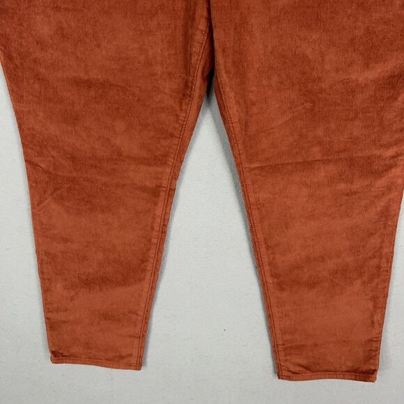 Old Navy Pants Womens 18 Brown High Rise OG Straight Corduroy Academia Preppy - Picture 3 of 16